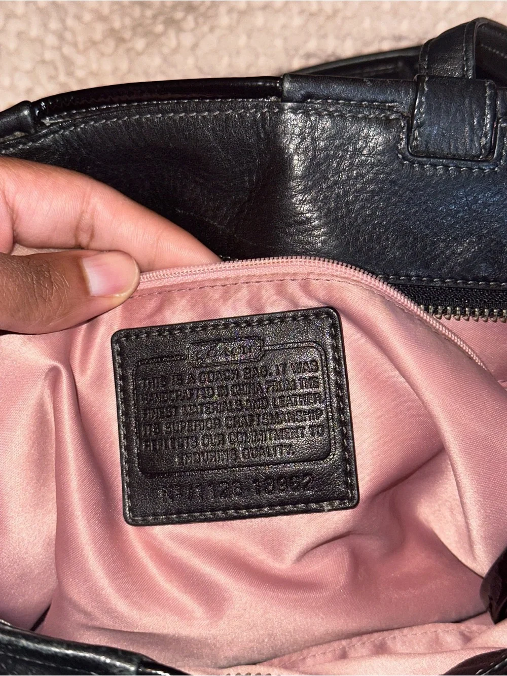 Black coach bag